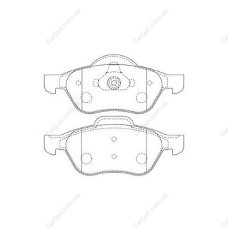 Гальмівні колодки передні Renault Laguna II, Twingo II, Wind CHAMPION 573016CH