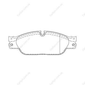 Гальмівні колодки передні JAGUAR S-TYPE, XJ/ FORD THUNDERBIRD/ DAIMLER SUPER EIGHT/ LINCOLN LS CHAMPION 573023CH