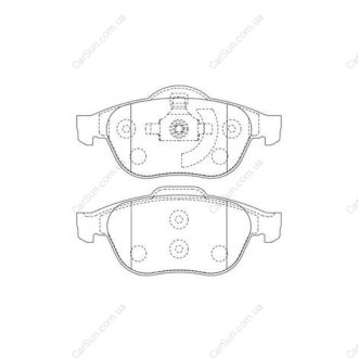 Гальмівні колодки передні Renault Espace IV, Laguna II, Vel Satis CHAMPION 573025CH