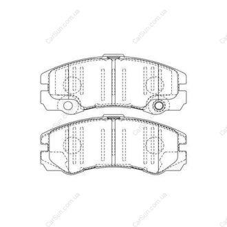 Гальмівні колодки передні Opel Frontera B (1998->) CHAMPION 573066CH
