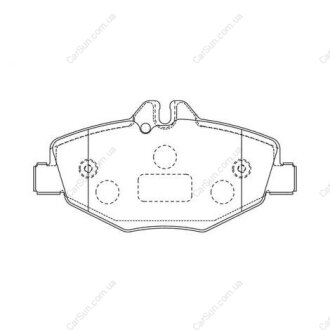 DB Тормозные колодки передн. W211 E-klasa 02- (с датч) CHAMPION 573091CH