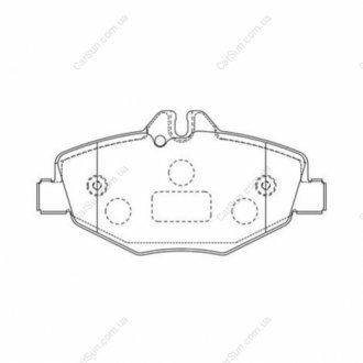 Гальмівні колодки передні Mercedes CLS (C219) E-Class(W211) CHAMPION 573091CH