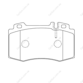 Гальмівні колодки передні Mercedes C-Class, CLK, CLS, E-Class, S-Class, SL, SLK CHAMPION 573092CH