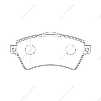 Гальмівні колодки передні Renault Alaskan / Nissan Navara, NP300 / Land Rover Freelander I CHAMPION 573102CH