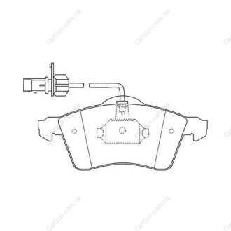 Колодки тормозные дисковые передние VW Transporter T4 CHAMPION 573106CH