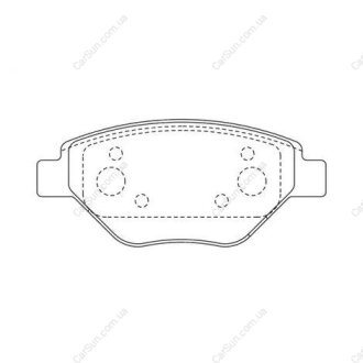 Гальмівні колодки передні Renault Megane II (2003->) CHAMPION 573123CH