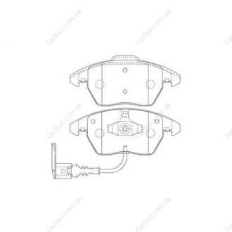 Колодки тормозные дисковые передние AUDI A3 Sportback (8PA) 04-15|VW CADDY III B CHAMPION 573128CH