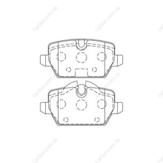 Гальмівні колодки задні BMW 1-Series, 3-Series CHAMPION 573136CH