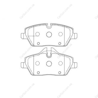Тормозные колодки передние (17.6 мм) (система TRW) BMW (E81/E82/E87/E88) 04-13 CHAMPION 573137CH