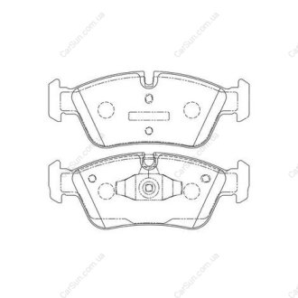 Гальмівні колодки передні BMW 1-Series, 3-Series CHAMPION 573138CH