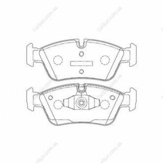 Гальмівні колодки передні BMW 1-Series, 3-Series CHAMPION 573138CH