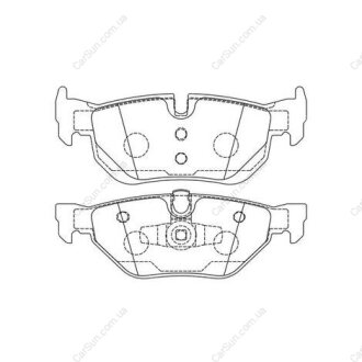 BMW Тормозные колодки задн.3 E90 04-,X1/3 09- CHAMPION 573139CH