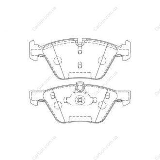 Колодки тормозные дисковые передние BMW S?ries 3 (E90) 01/05-, S?ries 5 (E60) CHAMPION 573151CH