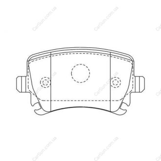 Колодки тормозные дисковые задние AUDI A3, A4, A6 SEAT Toledo III SKODA Octavia II VW Golf V, Touran CHAMPION 573158CH