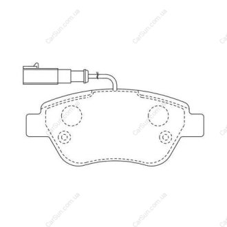 Колодки тормозные дисковые передние FIAT Stilo CHAMPION 573164CH