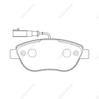 Колодки гальмівні дискові передні FIAT Stilo CHAMPION 573165CH