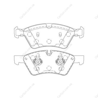 Гальмівні колодки передні Mercedes E-Class (W211, S211), M-Class (W164), G-Class (W463), GL, R-Class CHAMPION 573175CH