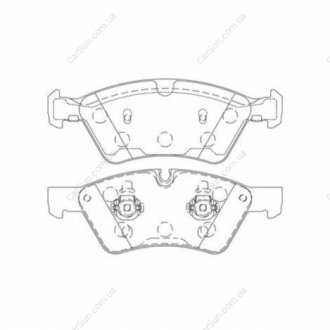 Гальмівні колодки передні Mercedes E-Class (W211, S211), M-Class (W164), G-Class (W463), GL, R-Class CHAMPION 573175CH