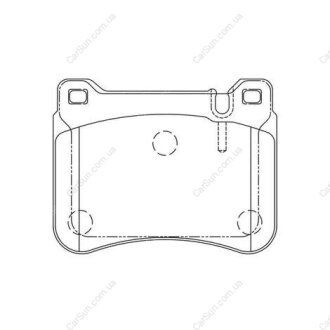 Гальмівні накладки передні MB C-Class (C CLK CLC SLK) 01- CHAMPION 573177CH