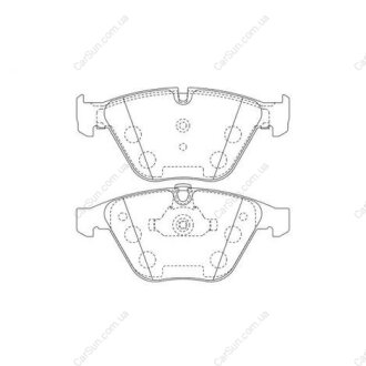 Колодки тормозные дисковые передние BMW 3 (E90, E92, E93) CHAMPION 573181CH