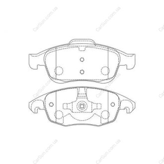 Колодки тормозные дисковые передние CITROEN C4 Picasso CHAMPION 573192CH