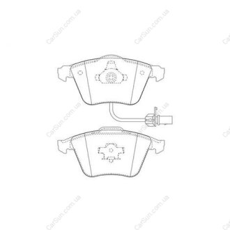 Колодки тормозные дисковые передние AUDI A4, A6 CHAMPION 573196CH