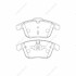 Колодки тормозные дисковые передние FORD Galaxy, Mondeo, S-Max LAND ROVER Freelander VOLVO S80 CHAMPION 573201CH (фото 1)