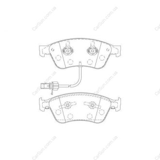 Гальмівні колодки передні Audi A6, A8 CHAMPION 573207CH