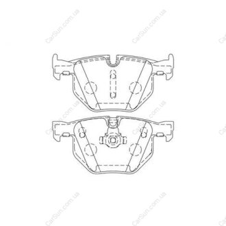 Колодки тормозные дисковые задние BMW 5 CHAMPION 573224CH