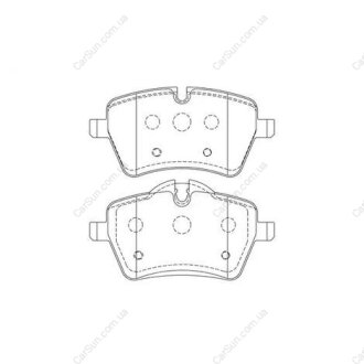 Гальмівні колодки передні Mini Cooper S, Countryman, Paceman CHAMPION 573234CH