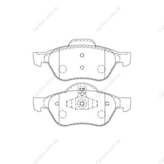 Колодки тормозные дисковые передние RENAULT Megane II CHAMPION 573244CH