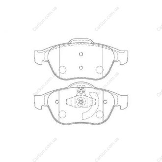 RENAULT Тормозные колодки перед. Laguna II, Scenic II 01- CHAMPION 573245CH