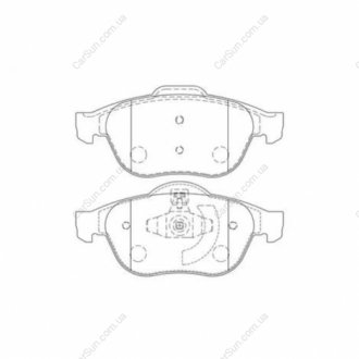 RENAULT Тормозные колодки перед. Laguna II, Scenic II 01- CHAMPION 573245CH