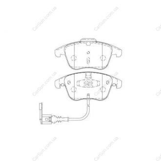 Гальмівні колодки передні VW Sharan, Tiguan / Audi Q3 / Seat Alhambra CHAMPION 573246CH