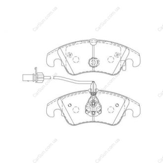 Колодки тормозные дисковые передние AUDI A4 B8 (8K2) 07-15, A4 B8 Avant (8K5) 07 CHAMPION 573247CH