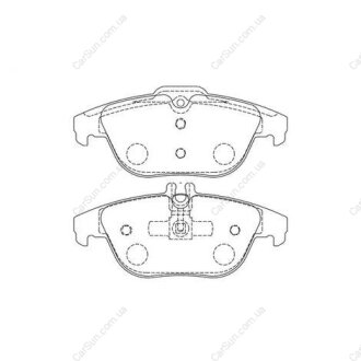 Гальмівні колодки задні Mercedes E-Class, GLK, C-Class CHAMPION 573248CH