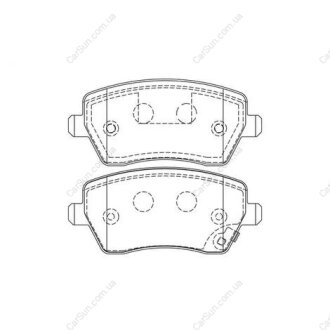 Гальмівні колодки передні NISSAN ALMERA, MICRA, NOTE/ OPEL AGILA/ SUZUKI SPLASH, SWIFT CHAMPION 573255CH