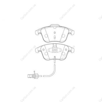 Колодки тормозные дисковые передние Audi A4, A5 (07-) CHAMPION 573258CH