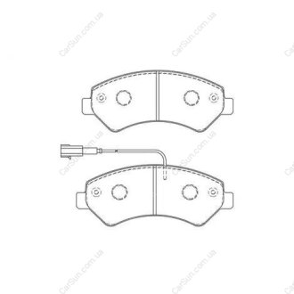 Гальмівні колодки передні Citroen Jumper / Fiat Ducato / Peugeot Boxer CHAMPION 573261CH