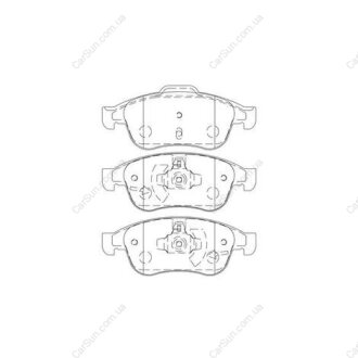 Гальмівні колодки передні Renault Captur, Clio, Duster, Fluence, Megane, Scenic, Zoe / Nissan / Daci CHAMPION 573268CH