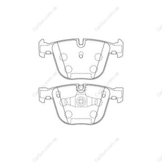 Гальмівні накладки задні BMW 5 (F07)/7 (F01-F04) 08- CHAMPION 573271CH
