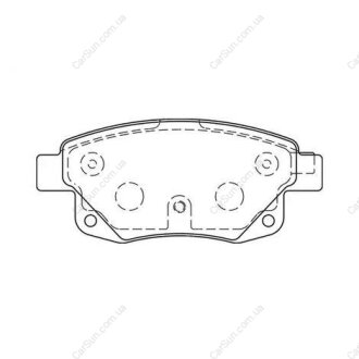 Колодки тормозные дисковые задние Transit 2.2TDCi, 2.3 16V, 2.4 TDCi (06-) (5732 CHAMPION 573277CH