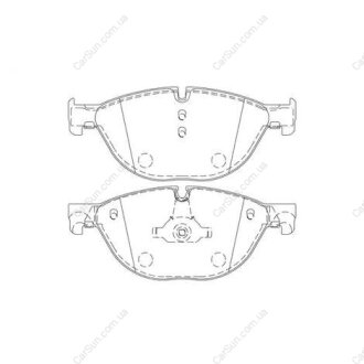 Гальмівні колодки передні M-Series BMW 5-Series, 6-Series CHAMPION 573292CH