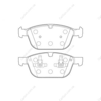 Колодки тормозные дисковые передние Volvo XC60 (08-) CHAMPION 573293CH