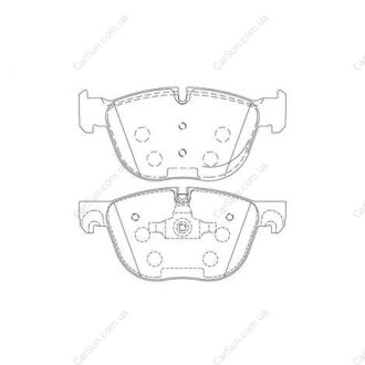 Гальмівні колодки передні BMW X5, X6 CHAMPION 573300CH