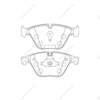 Гальмівні колодки передні BMW 5-Series (F10, F11) / 6-Series (F13) / 7-Series (F01, F02, F03, F04) CHAMPION 573305CH