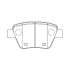 Колодки тормозные дисковые задние Audi A3/Seat Leon/Skoda Octavia-Yeti/ VW Golf VI (03-) CHAMPION 573312CH (фото 1)