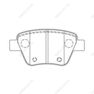 Колодки тормозные дисковые задние Audi A3/Seat Leon/Skoda Octavia-Yeti/ VW Golf VI (03-) CHAMPION 573312CH