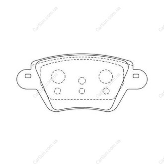 FORD Тормозные колодки задн.Mondeo 00-,Kangoo 01-,Jaguar X-Type CHAMPION 573320CH