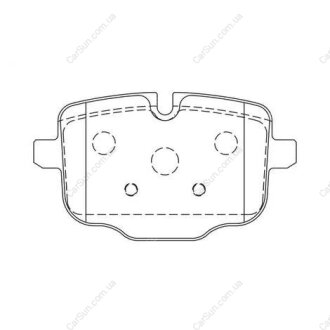 Гальмівні колодки задні BMW 5-Series, 6-Series, 7-Series, 8-Series, X3 / Rolls-Royce CHAMPION 573353CH